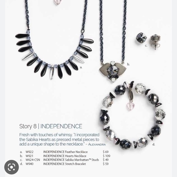 Sabika Independence Feather Necklace - Picture 2 of 3